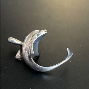 Sterling Dolphin Estate Pendant